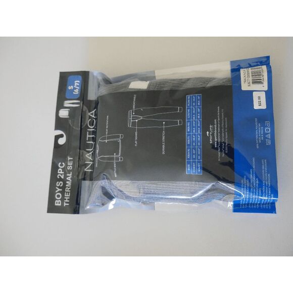 Nautica Boy's Thermal Base Layer Set Gray S 6/7 - Picture 4 of 6